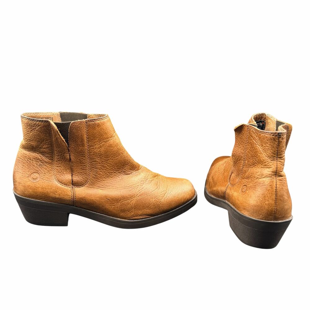 Bogs Leather Chelsea Ankle Boots Brown US 9.5 EU 40